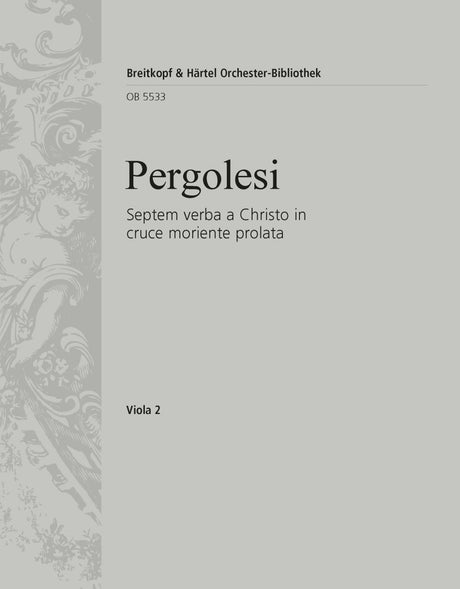 Pergolesi: Septem verba a Christo in cruce moriente prolata