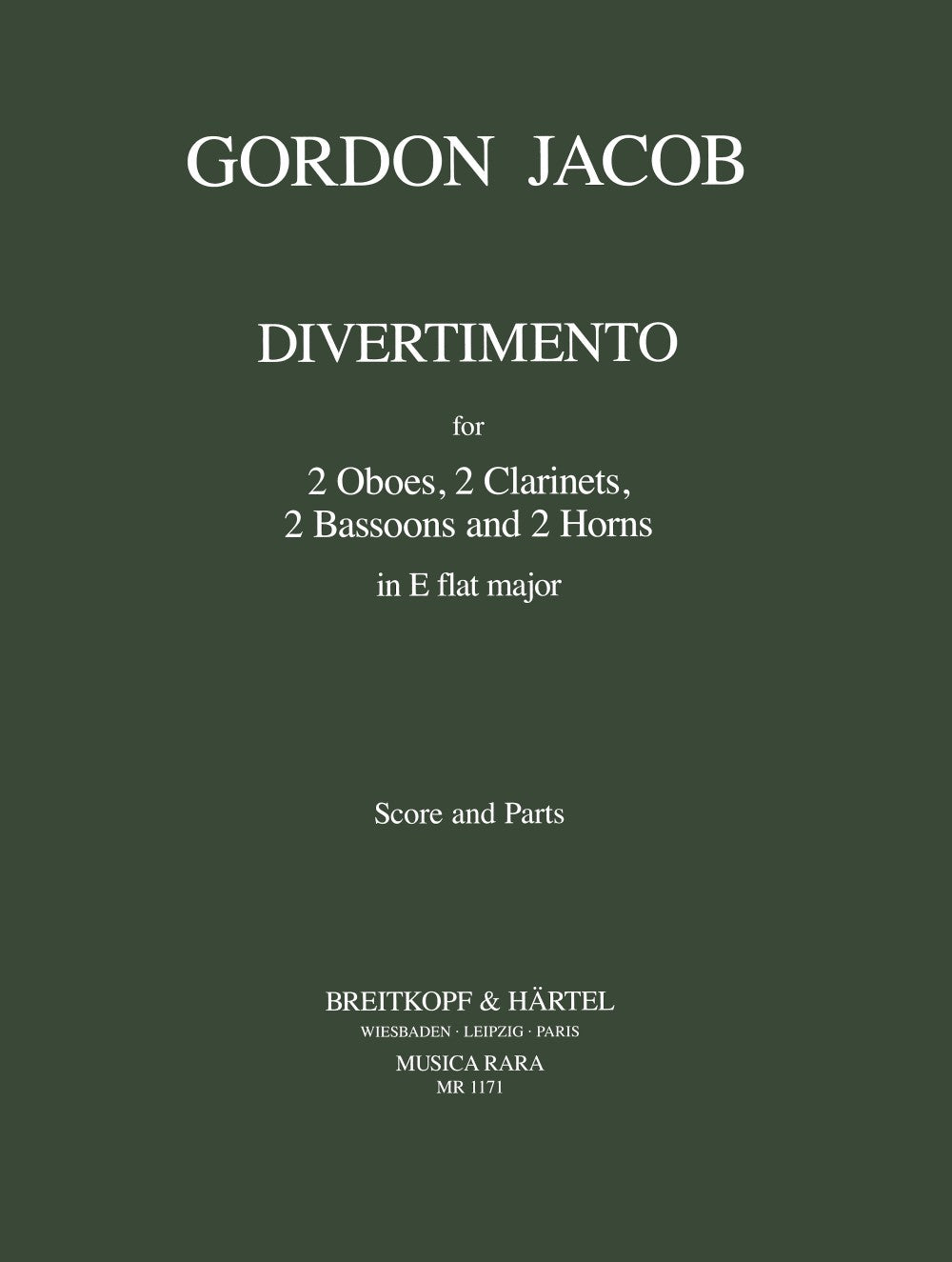 Jacob: Divertimento in E-flat Major