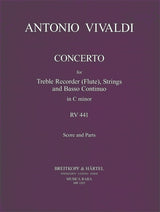 Vivaldi: Recorder (Flute) Concerto in C Minor, RV 441