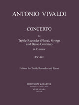 Vivaldi: Recorder (Flute) Concerto in C Minor, RV 441