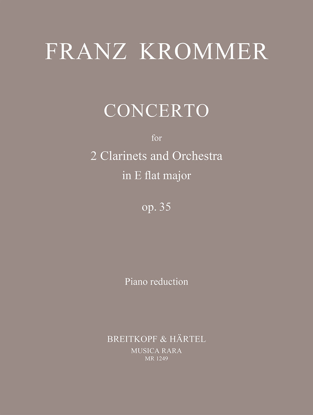 Krommer: Concerto for 2 Clarinets in E-flat Major, Op. 35