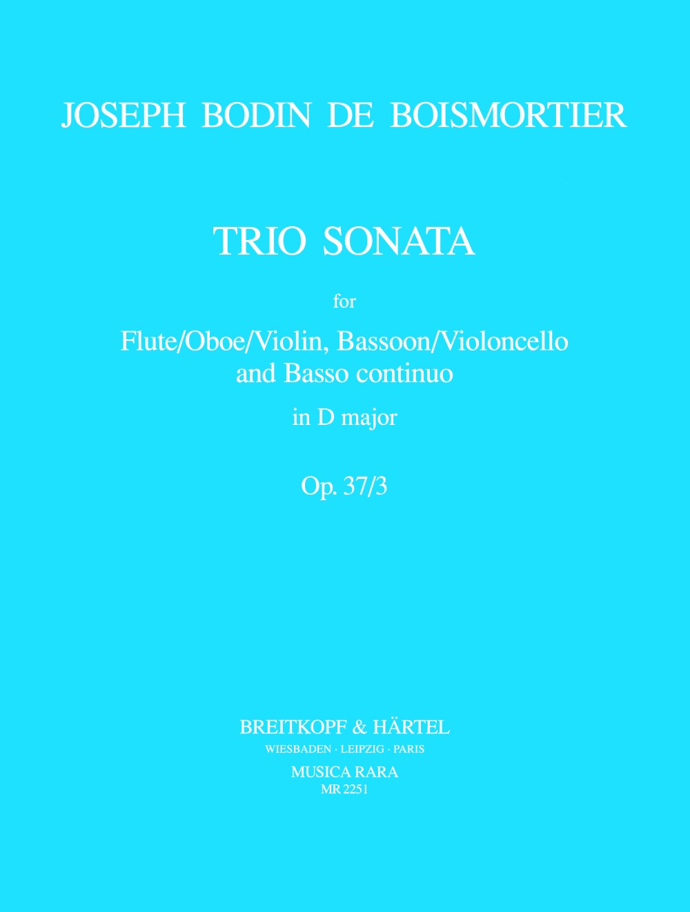 Boismortier: Trio Sonata in D Major, Op. 37, No. 3