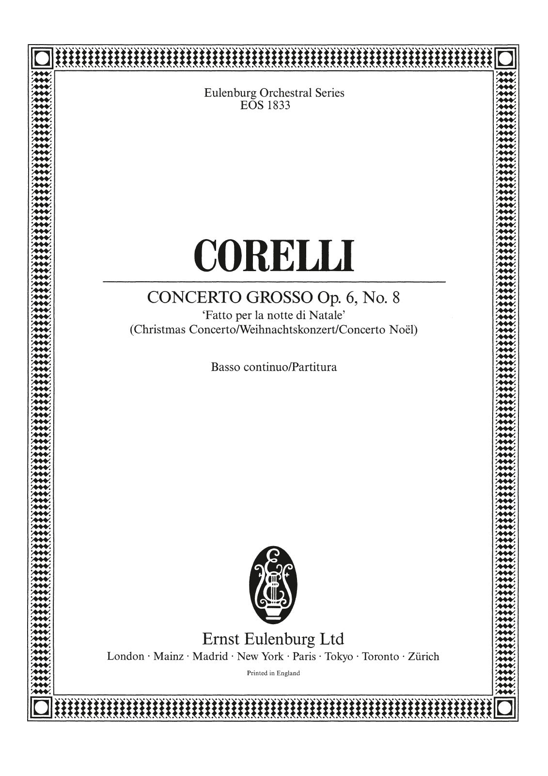 Corelli: Concerto grosso in G Minor, Op. 6, No. 8