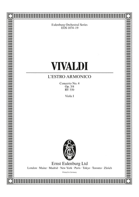 Vivaldi: L'Estro Armonico, RV 356, Op. 3, No. 6