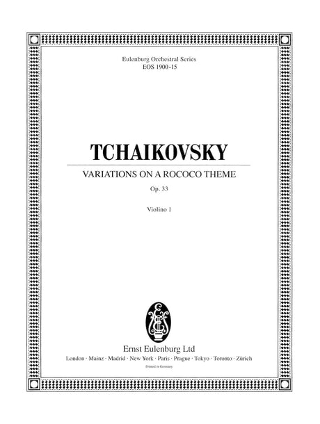 Tchaikovsky: Variations on a Rococo Theme, Op. 33