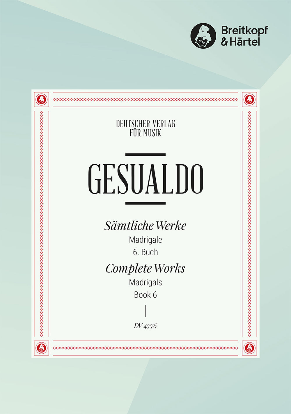 Gesualdo: Madrigals - Book 6 (Op. 14)