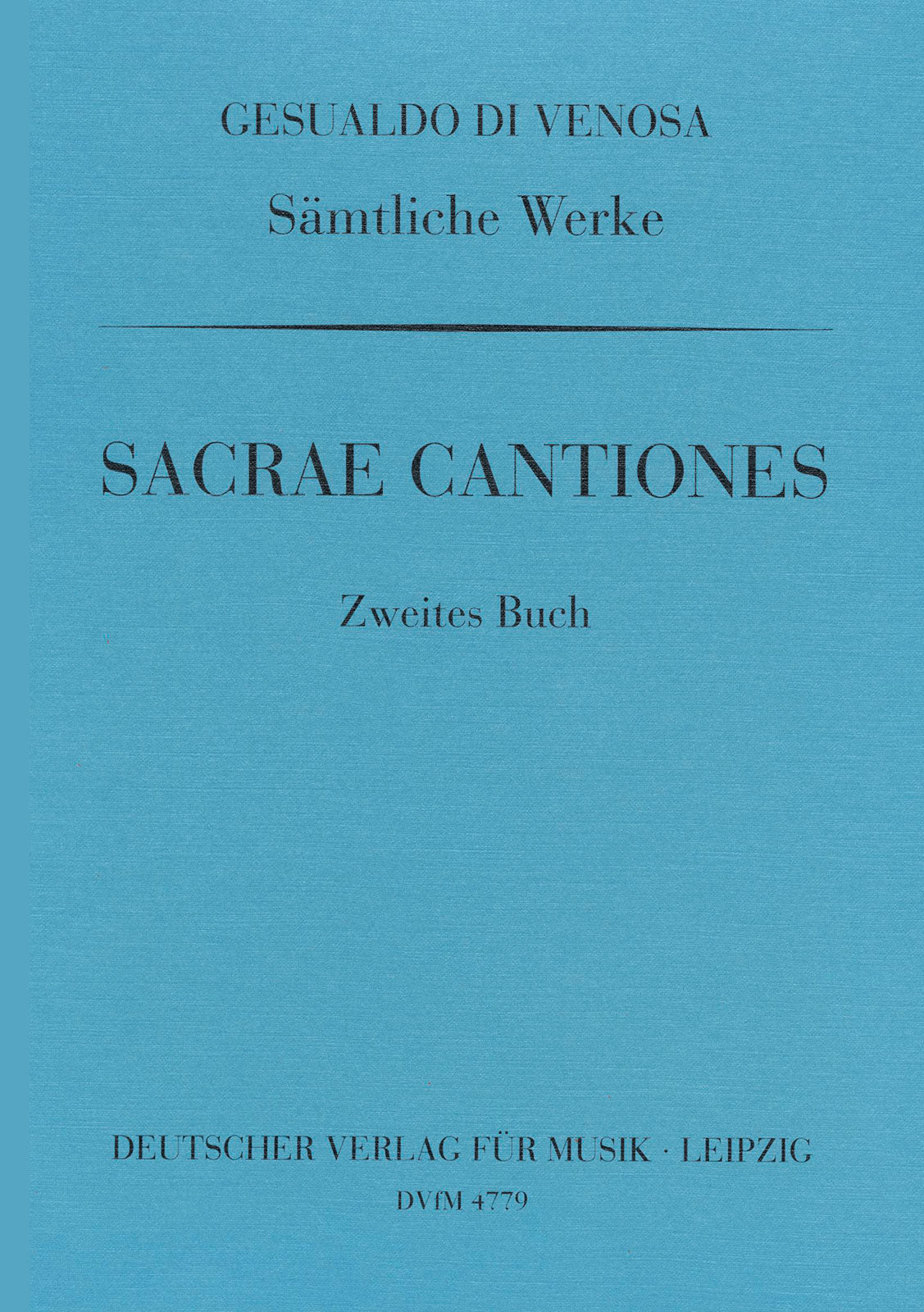 Gesualdo: Sacrae Cantiones - Book 2 (Op. 10)