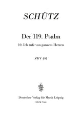 Schütz: Der Schwanengesang, SWV 482-494