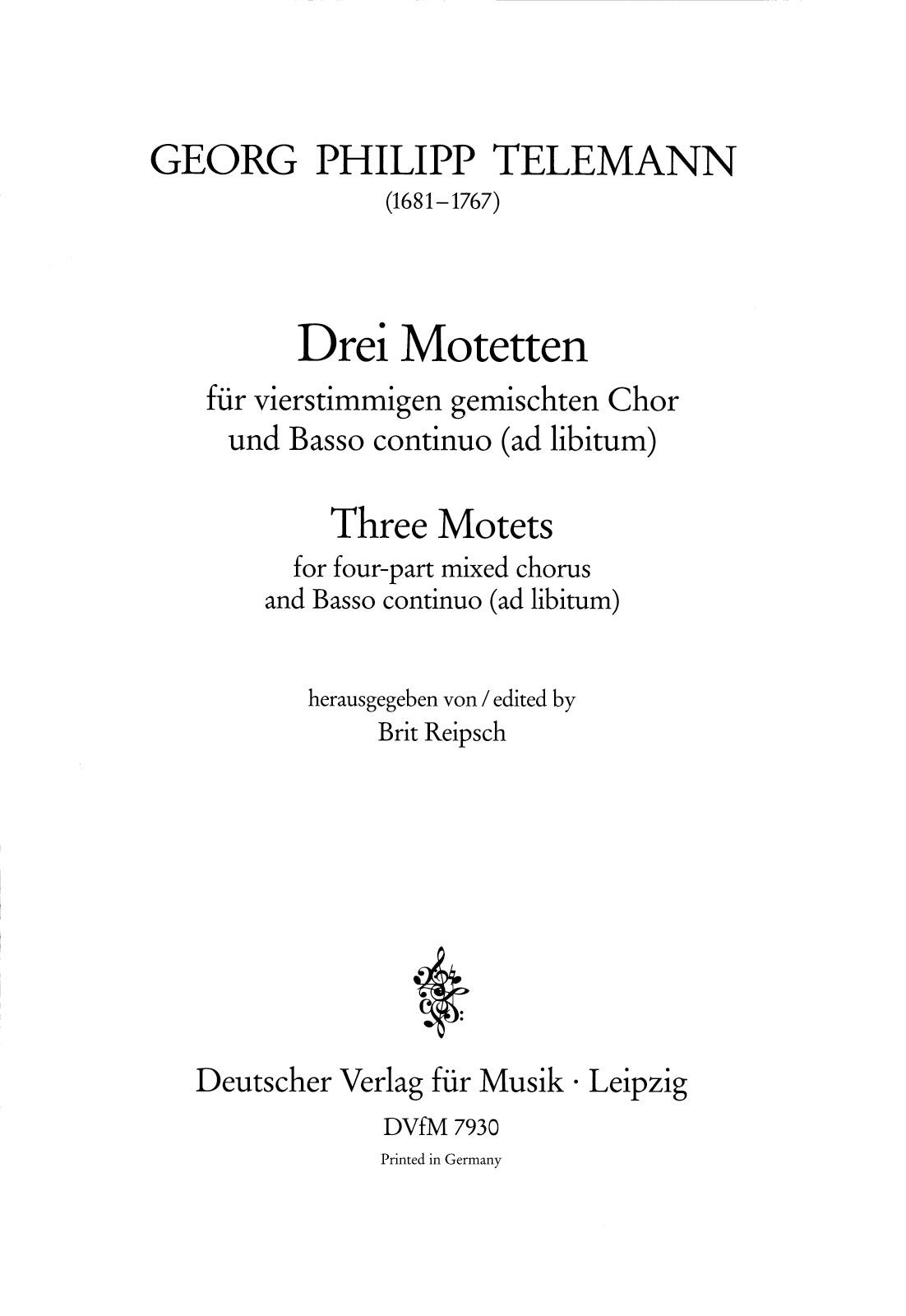 Telemann: 3 Motets