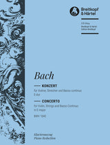 Bach: Violin Concerto in E Major, BWV 1042