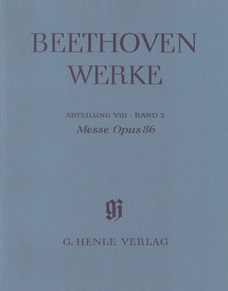 Beethoven: Mass in C Major, Op. 86