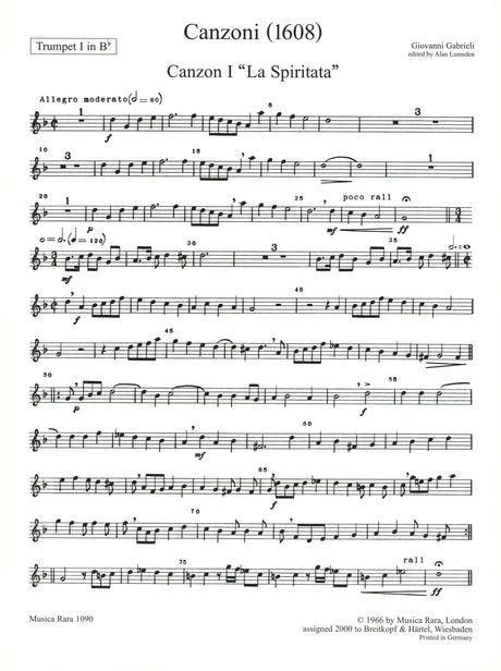 Gabrieli: Canzoni 1 & 2