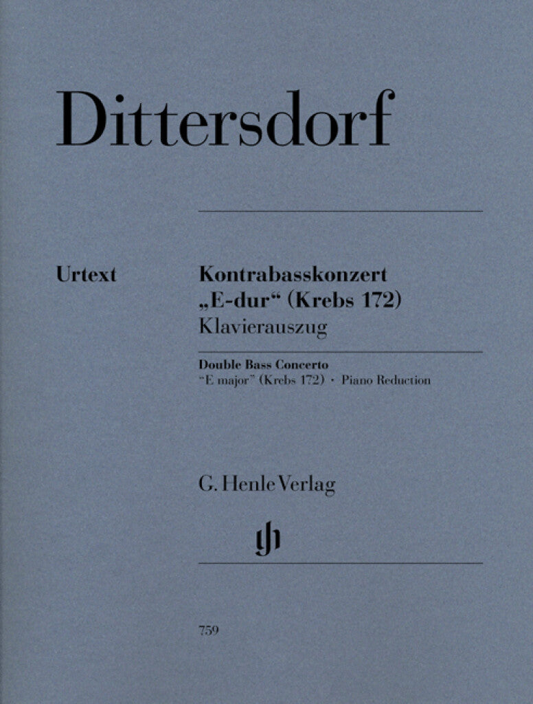 Dittersdorf: Double Bass Concerto in "E Major", Krebs 172