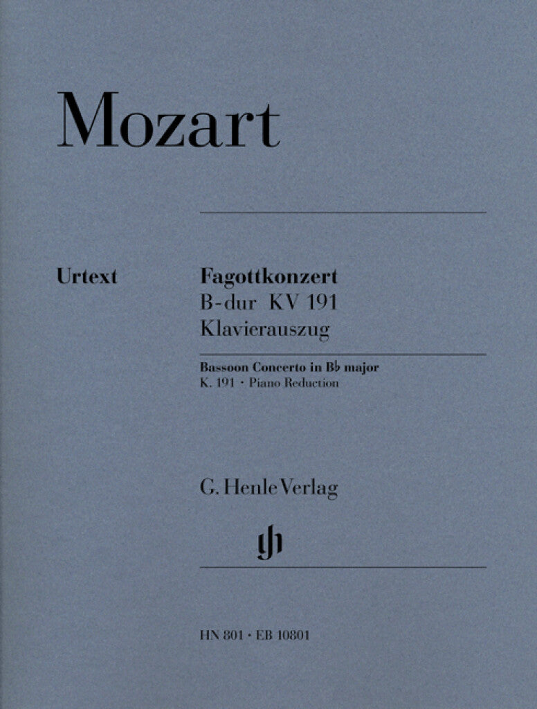 Mozart: Bassoon Concerto in B-flat Major, K. 191 (186e)